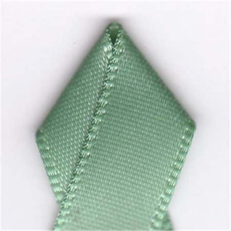 PAPILION Papilion R074400060577100Y .25 in. Double-Face Satin Ribbon 100 Yards - Sage Green R074400060577100Y